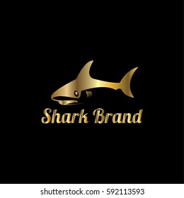 Shark vector logo design template