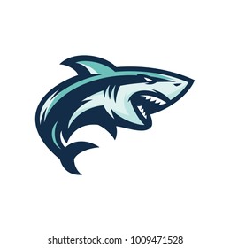 shark - vector logo/icon illustration mascot