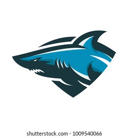 shark - vector logo/icon illustration mascot
