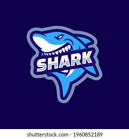 Shark vector mascot logo design