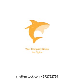 shark vector negative space