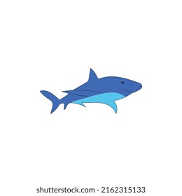 shark vector, on a white background