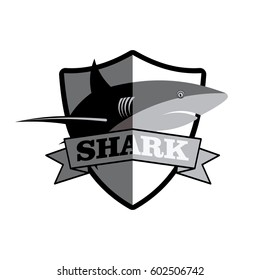 shark vector shield protect logo