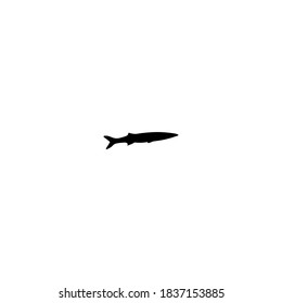 Shark vector silhouettes set. Sea fish, animal swimming, fauna illustration
