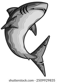 The Shark Vector Style Illustration 