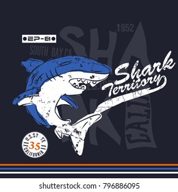 Shark vector, T shirt, Vector