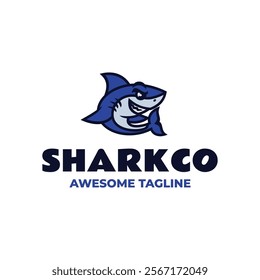 Sharkco Simple Mascot Logo Template