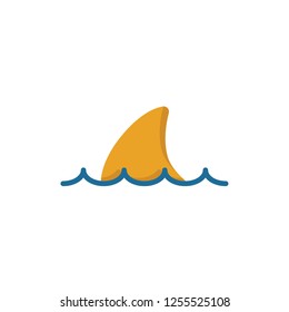 sharkfins icon vector flat style