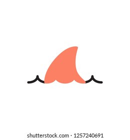 sharkfins icon vector modern style