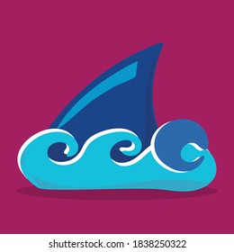 sharks fin design vector illustration
