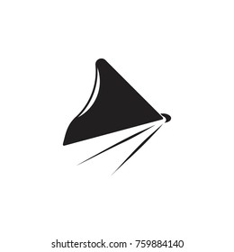 sharks fin motion symbol logo vector