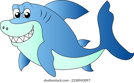 Sharks have an elongated torpedo-shaped body, a large caudal fin, many sharp teeth on each jaw.