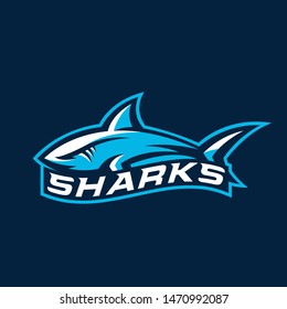 Shark Esport Gaming Mascot Logo Template Stock Vector (Royalty Free ...