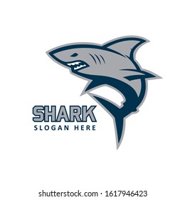 Sharks logo, emblem for a sport team.