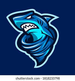 Sharks mascot logo design for sport or e-sport logo