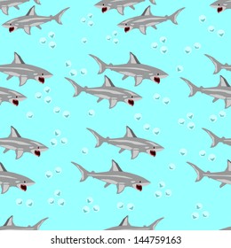 sharks in the sea