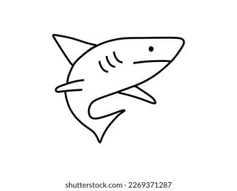 sharks swimming while looking around