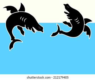 Sharks vector