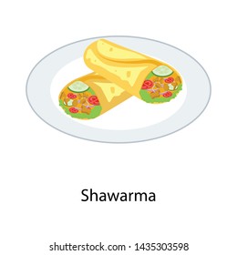 
Sharma platter icon isolated on white background 
