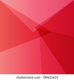 Sharp abstract geometric reddish pink background.