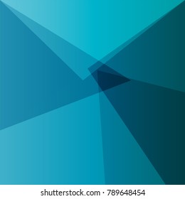Sharp abstract geometric teal blue background.