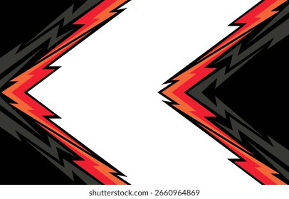Sharp abstract seamless pattern with zigzags, arrows, and triangles. Chaotic, wavy geometric lightning design for covers, prints, or bold visuals.