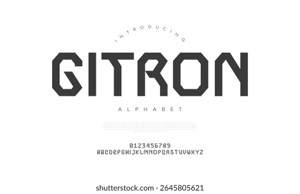 Sharp and angular techno font with geometric structure, perfect for sci-fi and futuristic themes