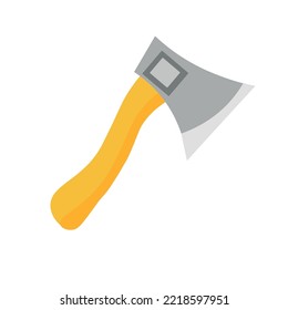 Sharp Axe On White Background