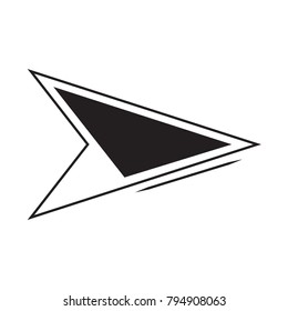 sharp black arrow 