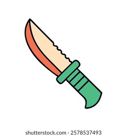 Sharp blade knife for camping and survival
