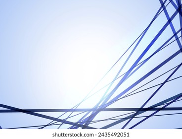 fondo de líneas abstractas azules nítidas