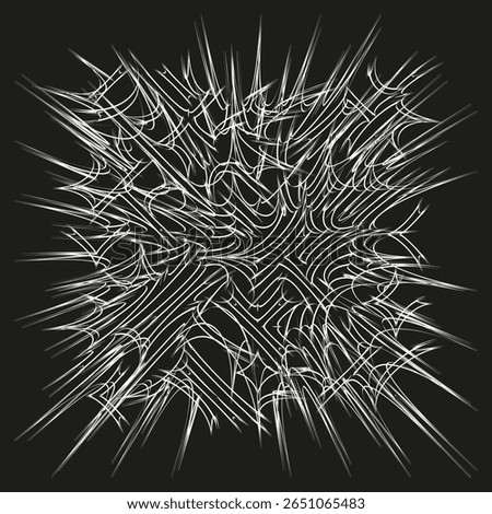 Sharp burst icon. Spiky white explosion. Dynamic streaks Vector. Abstract energy illustration.