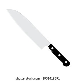 Sharp Chefs Kitchen Knife Isolated On Stock Vector (Royalty Free ...