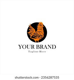SHARP CHICKEN SIMPE LOGO VECTOR