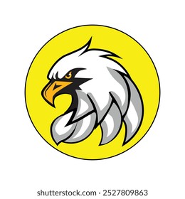 Sharp and cool eagle image logo