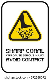 Sharp coral can cause serious injury avoid contact.
Human behavior while swimming in the relevant territory and the preservation of health.