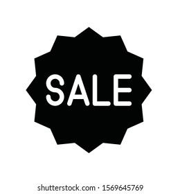 sharp corner badge and sale vector with solid design