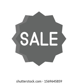 sharp corner badge and sale vector with flat design