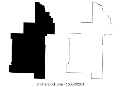 Sharp County, Arkansas (U.S. county, United States of America,USA, U.S., US) map vector illustration, scribble sketch Sharp map