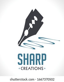 Sharp creations - pen as razor blade concept 