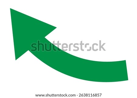 Sharp curved arrow icon. Black rounded arrow.