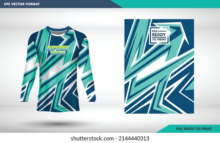 Sharp design arrow Jersey design for cycling, Long sleeve t-shirt sport motorcycle, motocross jersey, abstract pattern design for sport team jersey, team uniform