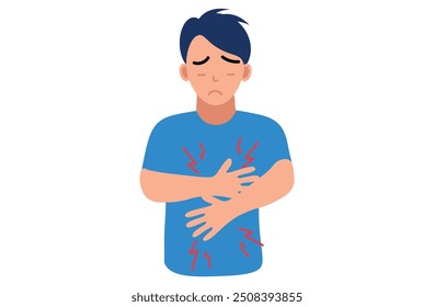 Un dolor agudo o sordo en el pecho, afecciones relacionadas con el corazón como angina, ataque cardíaco, problemas pulmonares como neumonía o problemas gastrointestinales como reflujo ácido o hernia hiatal.