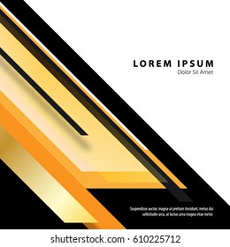 Sharp Edges and Lines in Modern Graphic/Design Elements with Clean Minimal Style Background