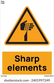 Sharp element signs symbol standard iso 7010