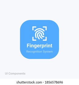 Sharp Fingerprint Scan Reader Icon