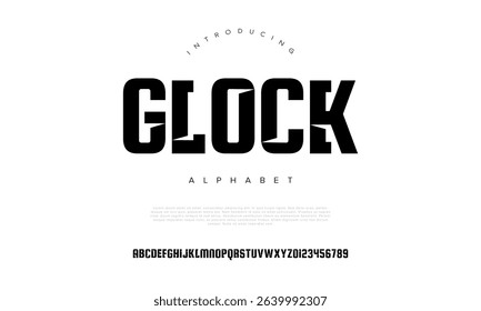 Sharp font ideal for sports, tech branding, and impactful titles
