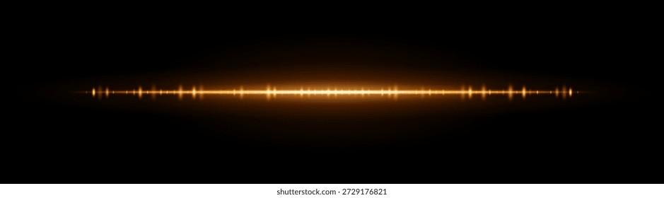 Sharp glowing horizontal line with a vivid flare center. Perfect for tech design, overlays, digital compositions, and motion graphics.