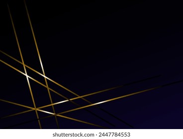 sharp gold line black background