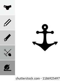 Sharp icon. collection of 6 sharp filled icons such as children panties, pencil, shovel and rake, circular saw, saw. editable sharp icons for web and mobile.